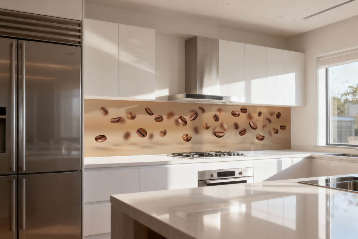 Küchenrückwand Kaffeebohnen Design