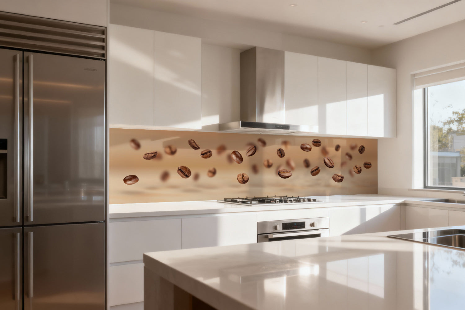 Küchenrückwand Kaffeebohnen Design