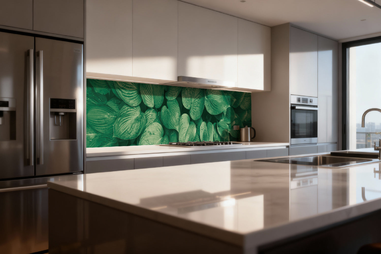 Küchenrückwand Grüne Blätter
