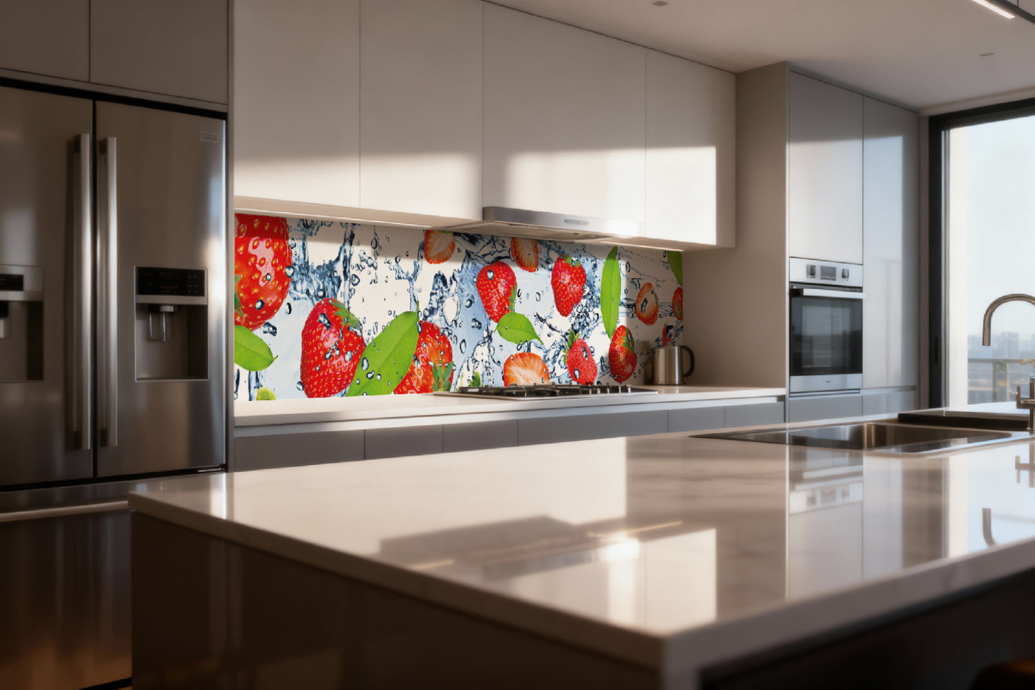 Küchenrückwand Erdbeeren Splash