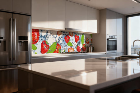 Küchenrückwand Erdbeeren Splash