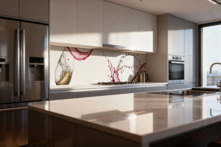 Küchenrückwand Rotwein & Weißwein Splash