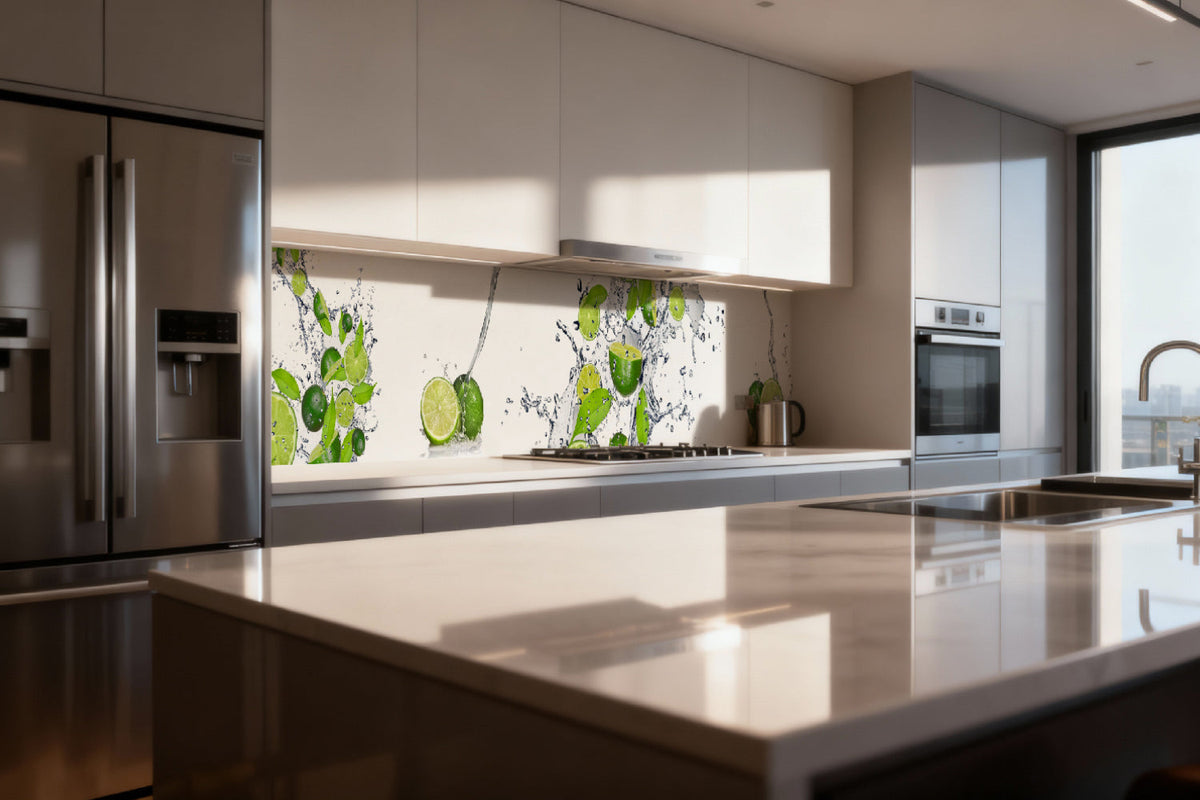 Küchenrückwand Limetten Splash
