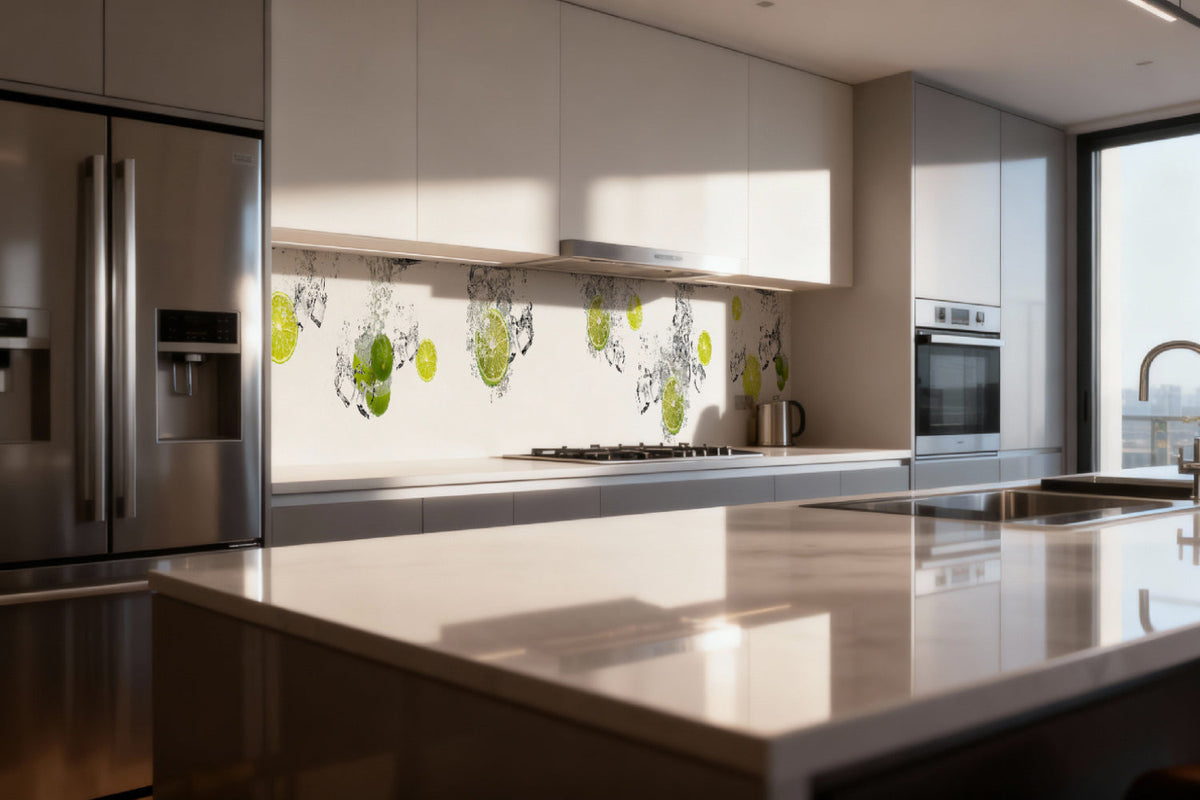 Küchenrückwand Limetten Splash