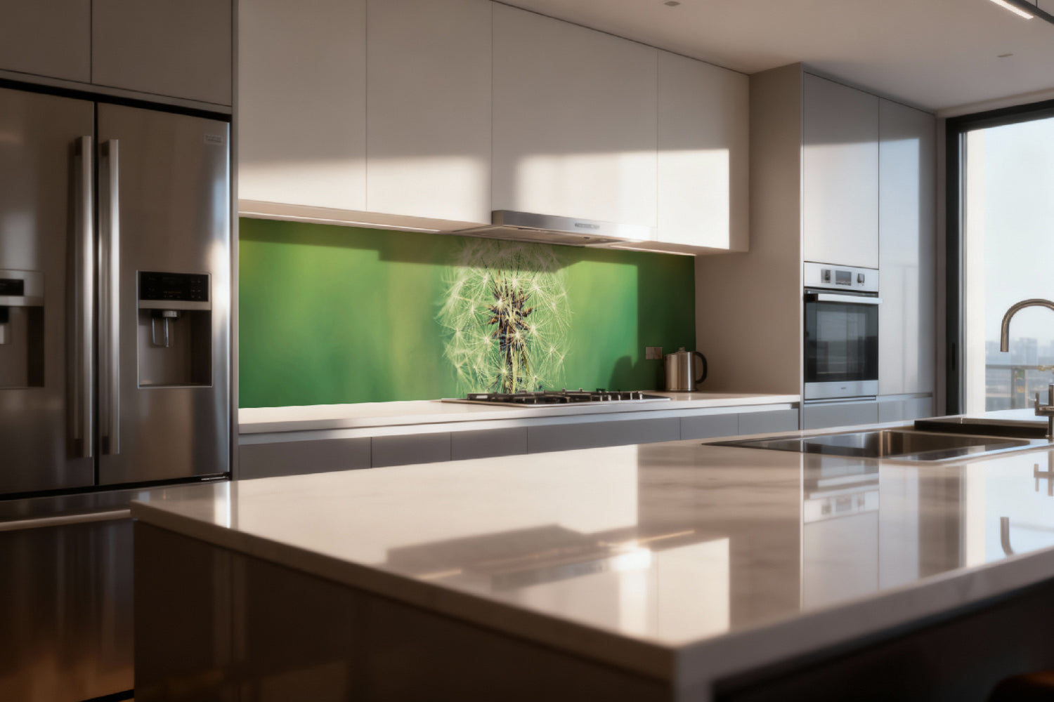 Küchenrückwand Pusteblume Makro