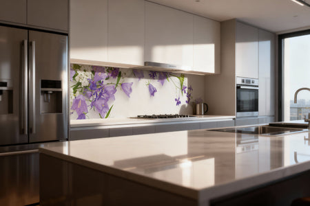 Küchenrückwand Glockenblumen Arrangement