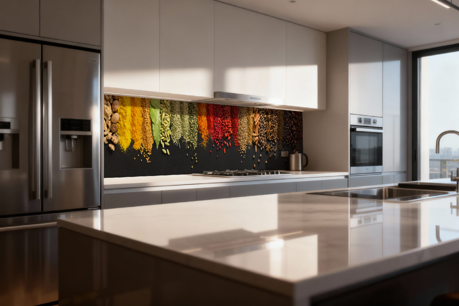 Küchenrückwand Bunte Gewürze