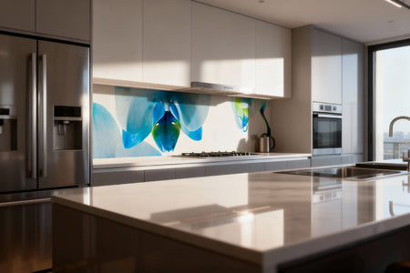 Küchenrückwand Orchideenlicht