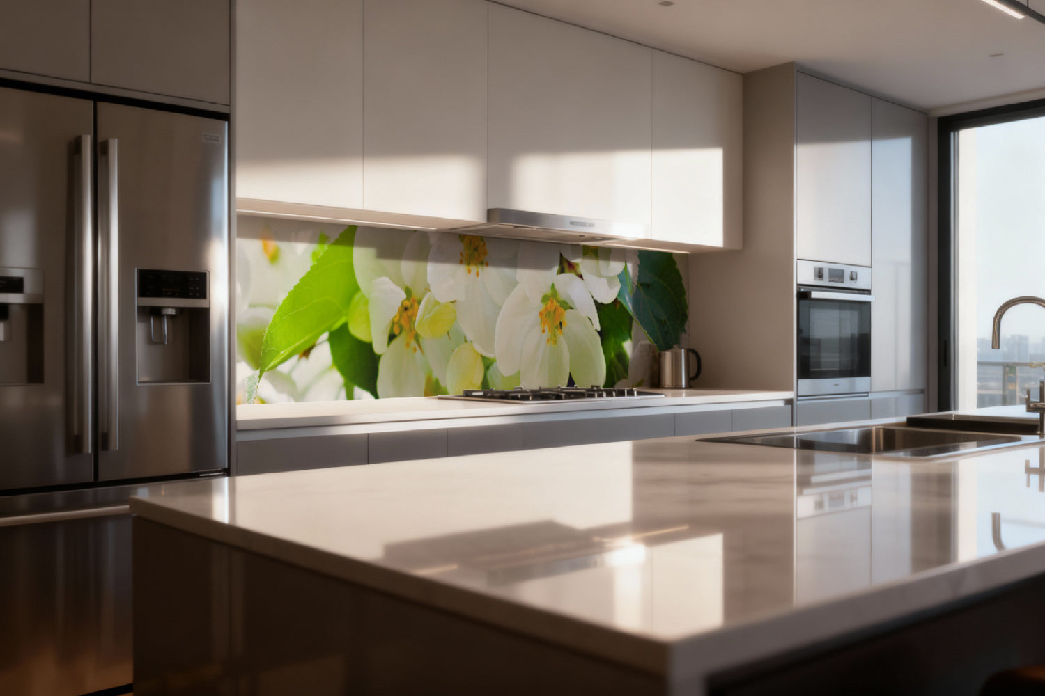 Küchenrückwand Blütenzauber