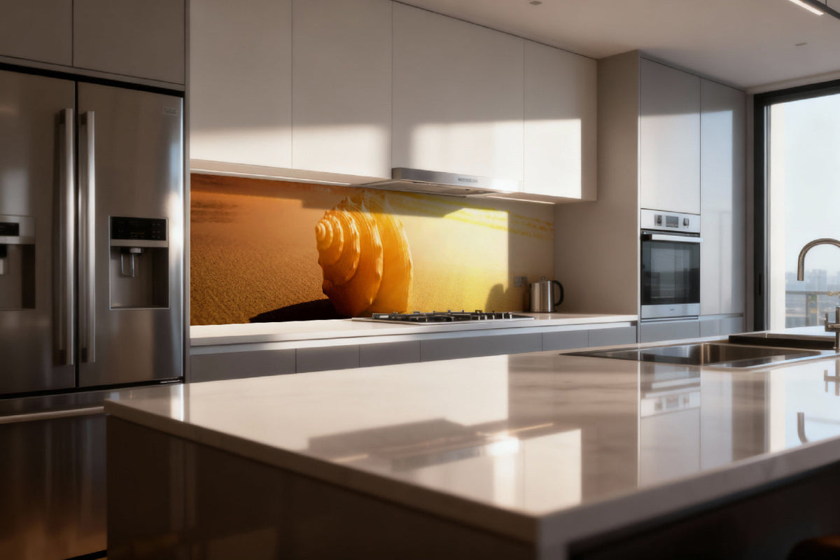 Küchenrückwand Sonnenuntergang am Strand