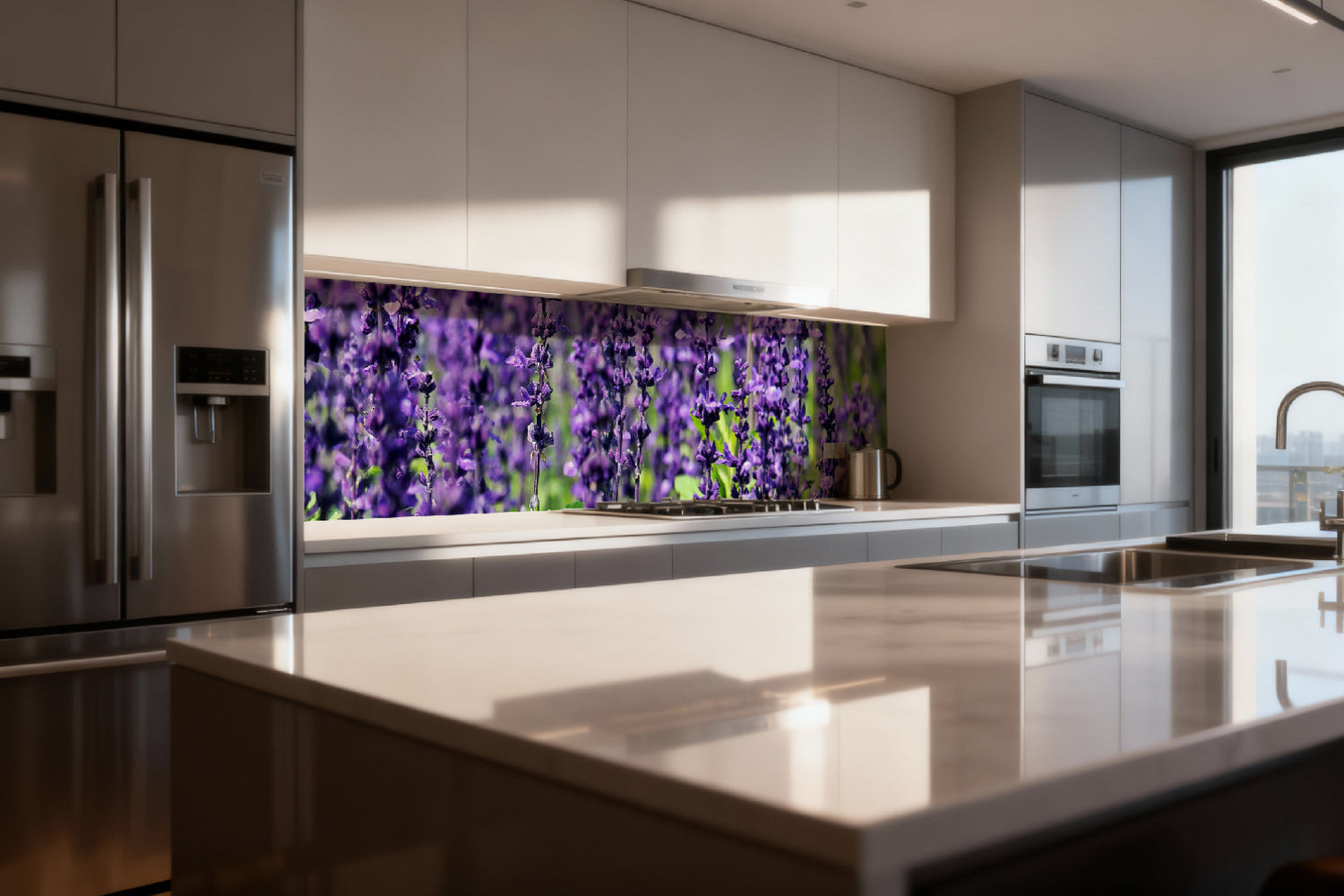 Küchenrückwand Lavendel
