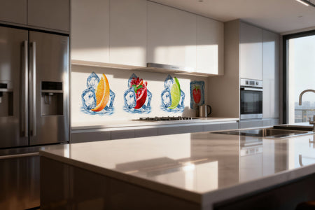 Küchenrückwand Frucht & Eis