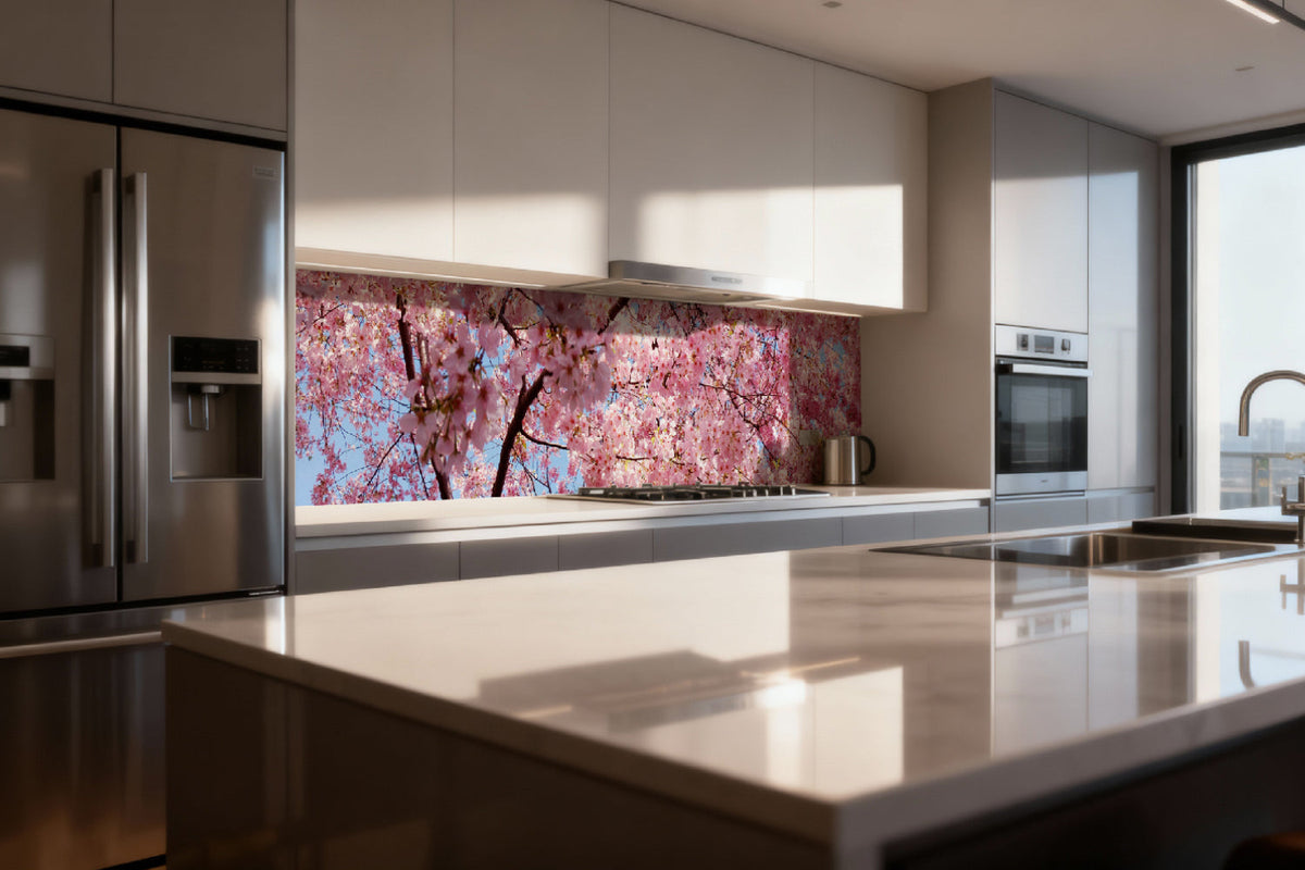 Küchenrückwand Kirschblüte