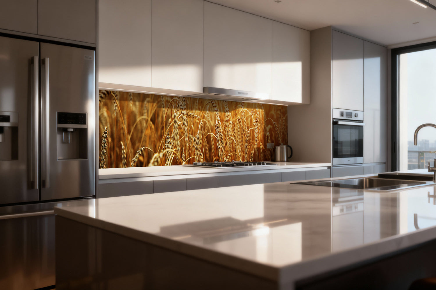 Küchenrückwand Weizenfeld