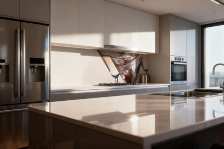 Küchenrückwand mit Cocktailmotiv