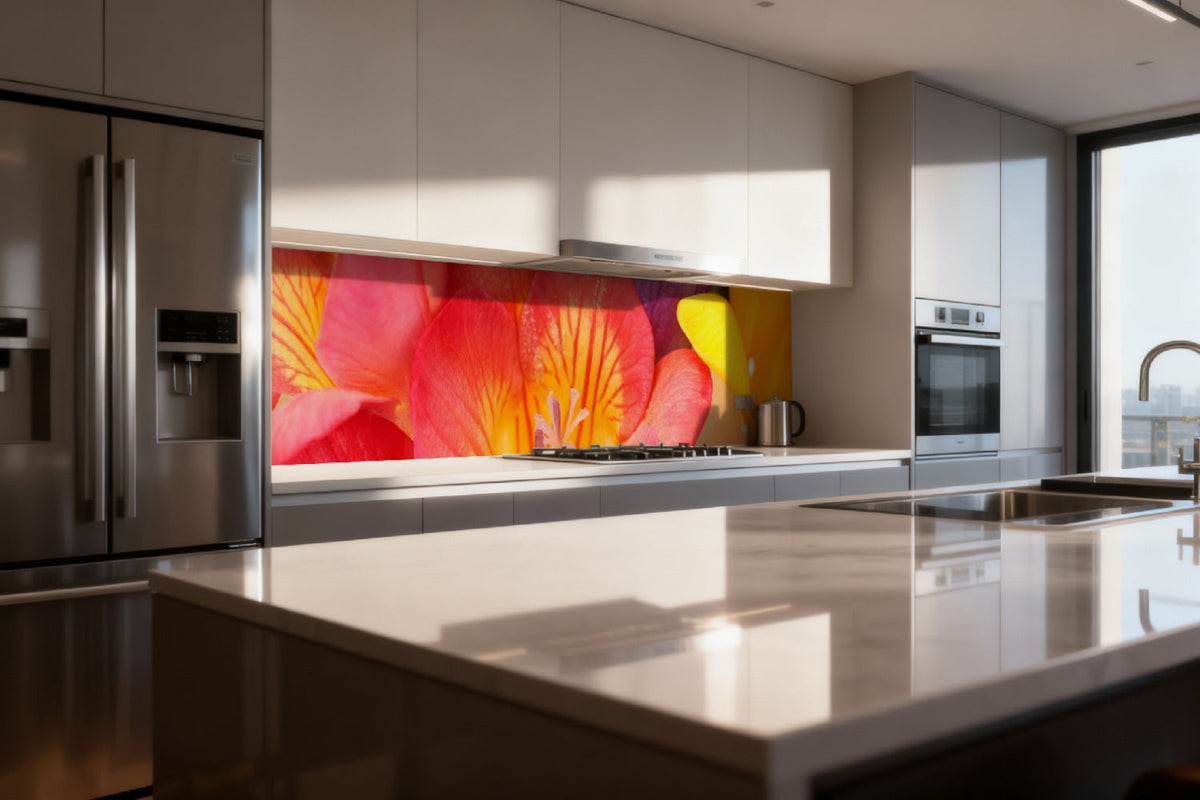 Küchenrückwand Blumen Design
