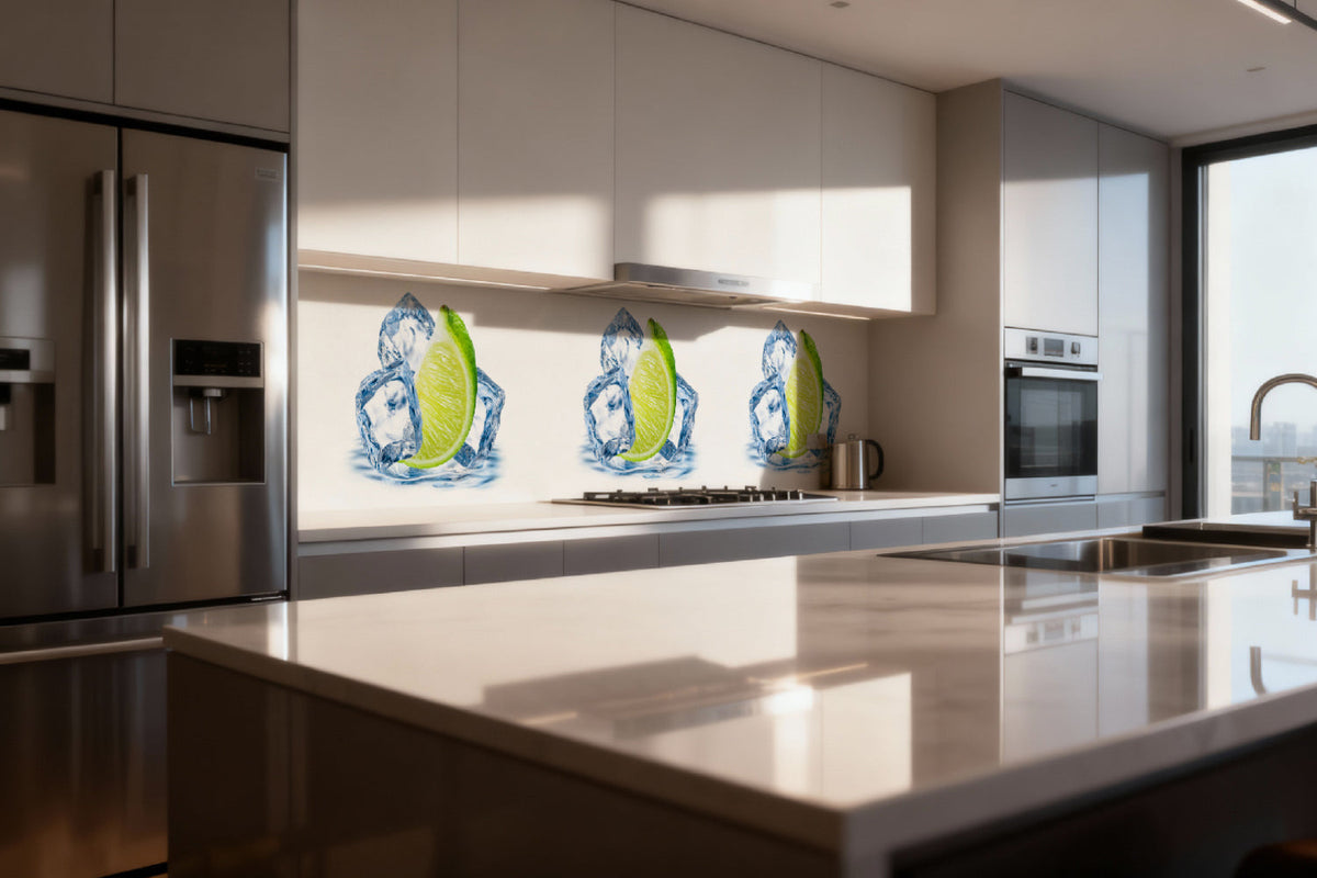 Küchenrückwand Limette & Eis