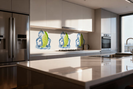 Küchenrückwand Limette & Eis