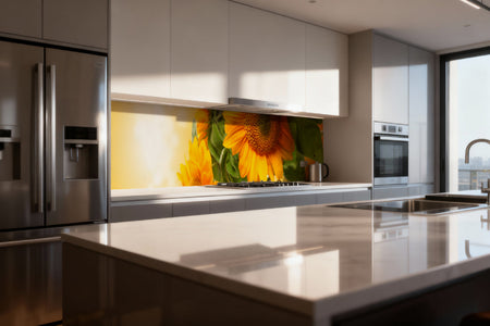 Küchenrückwand Sonnenblume Gelb