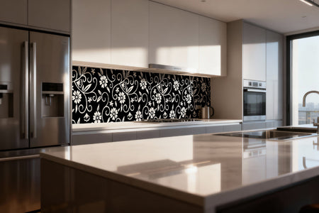 Küchenrückwand Blumenmuster