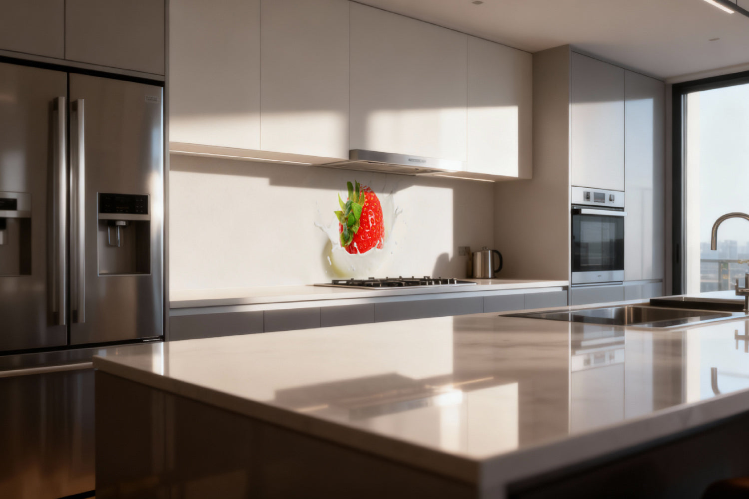 Küchenrückwand Erdbeere Splash