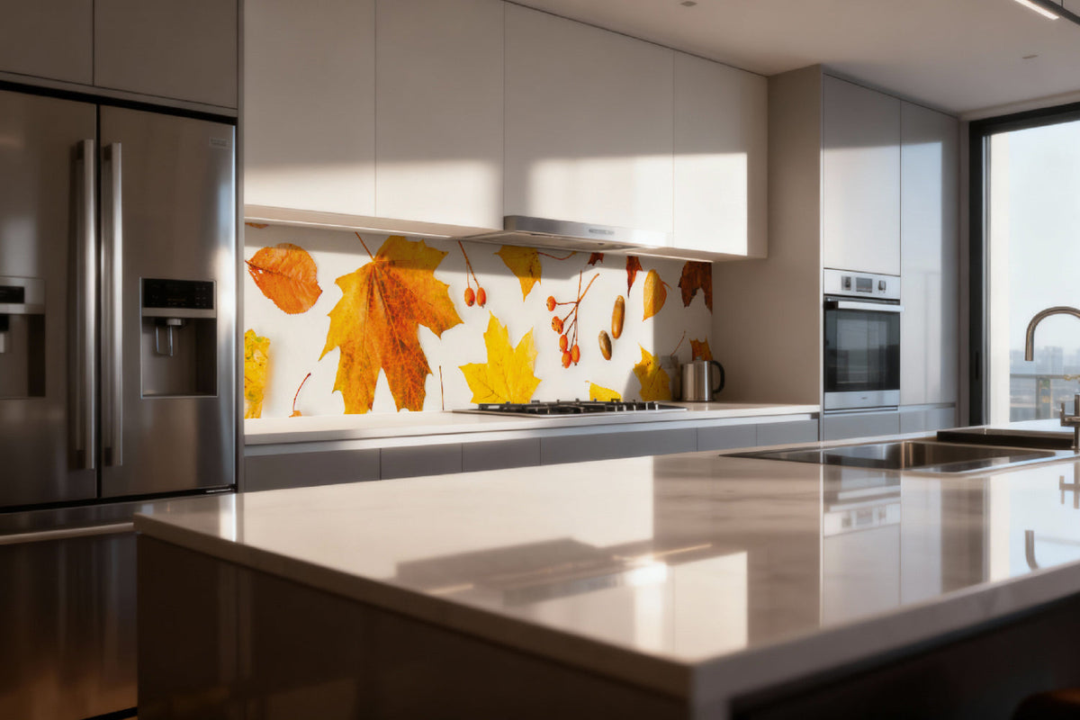 Küchenrückwand Herbstblätter