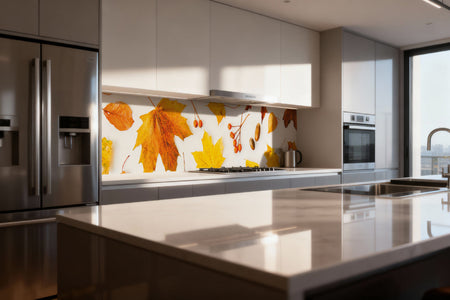 Küchenrückwand Herbstblätter