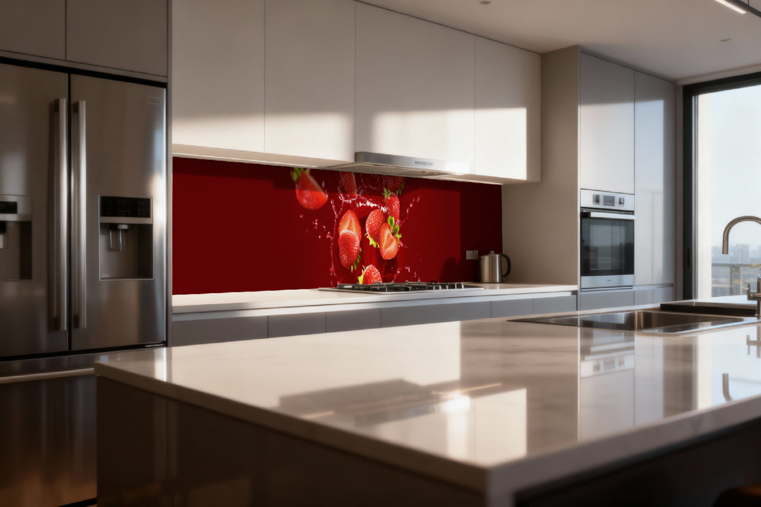 Küchenrückwand Erdbeeren Splash
