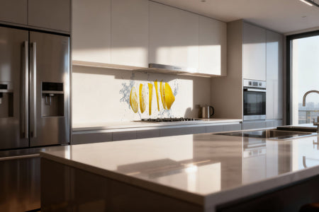 Küchenrückwand Zitrone Splash