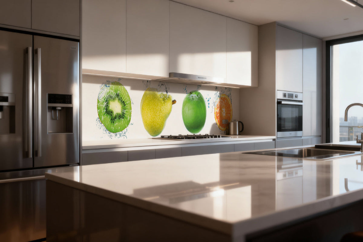Küchenrückwand Früchte Splash