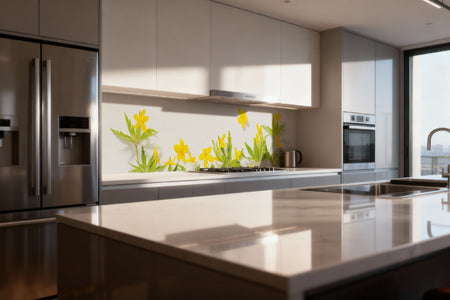 Küchenrückwand Frühlingsblumen Gelb