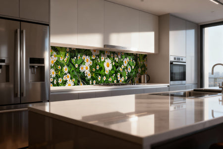 Küchenrückwand Margeriten Wiese