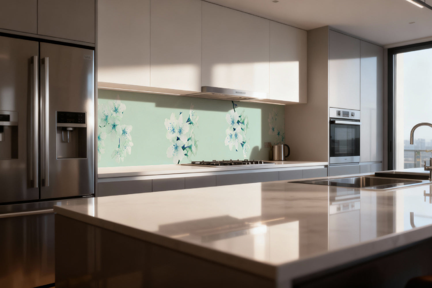 Küchenrückwand Frühlingsblüten Elegant