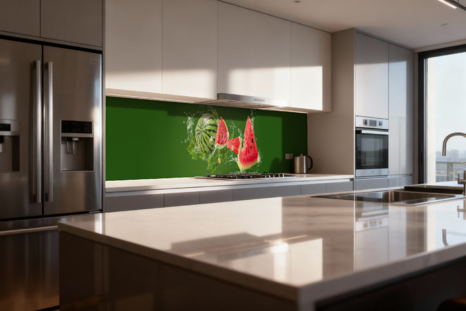 Küchenrückwand Wassermelone Splash
