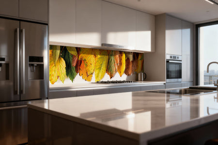Küchenrückwand Bunte Blätter Herbst