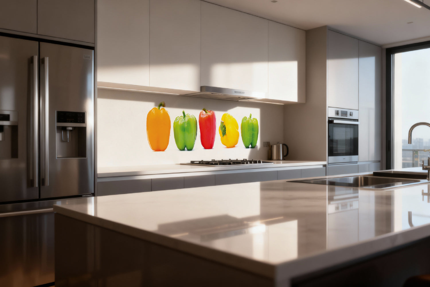Küchenrückwand Bunte Paprika