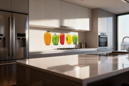 Küchenrückwand Bunte Paprika