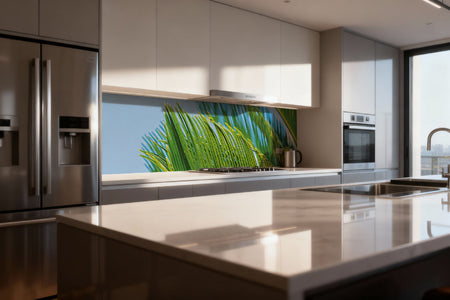 Küchenrückwand Palmenblätter Tropisch