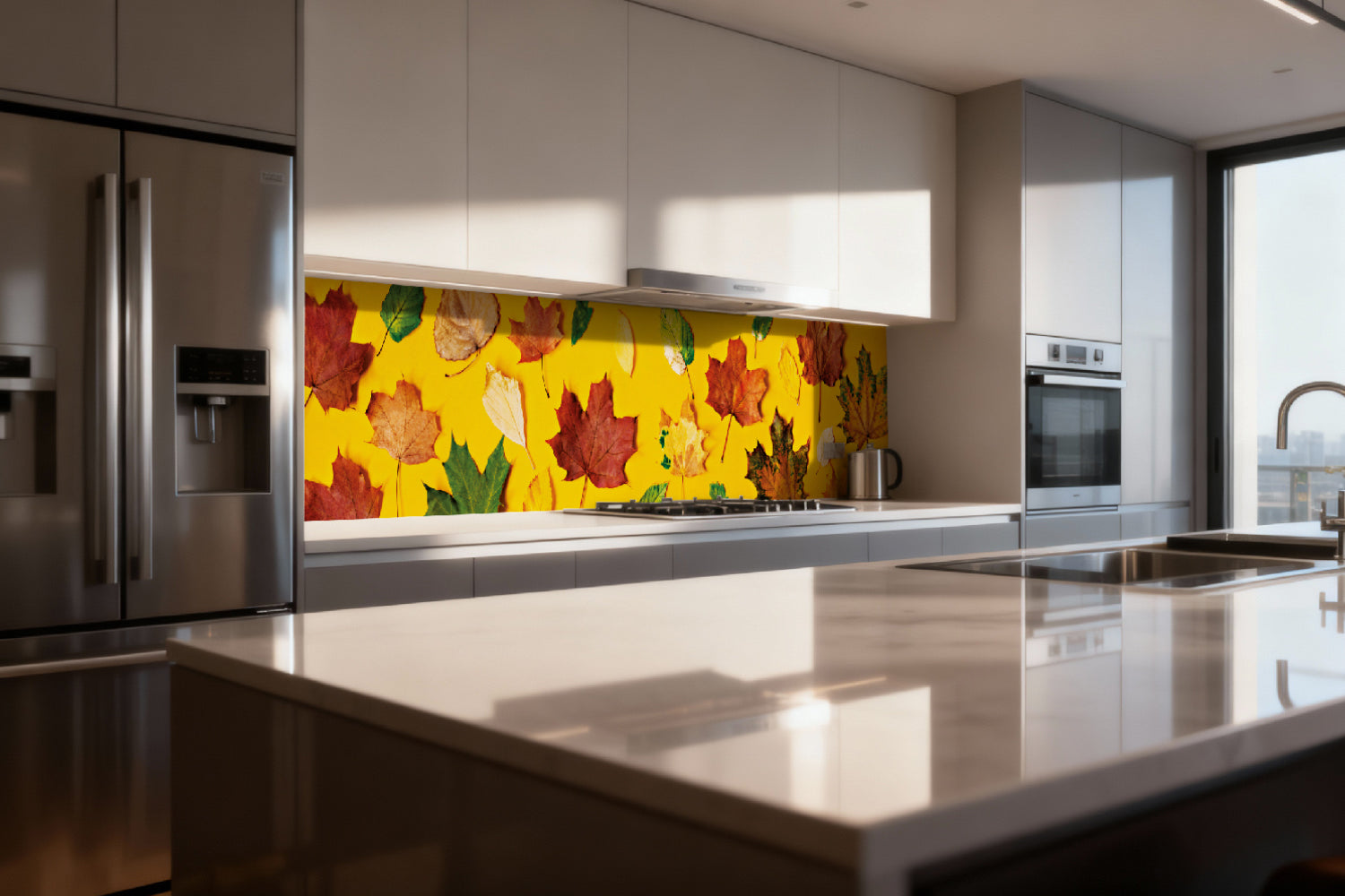 Küchenrückwand Herbstblätter