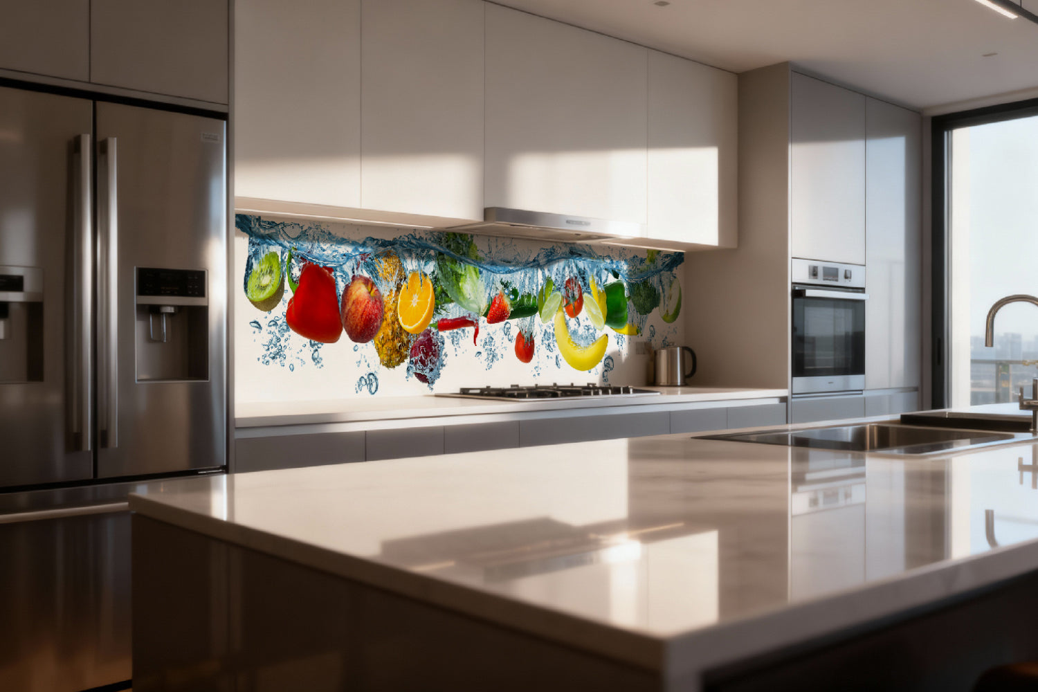 Küchenrückwand Obst & Gemüse Splash