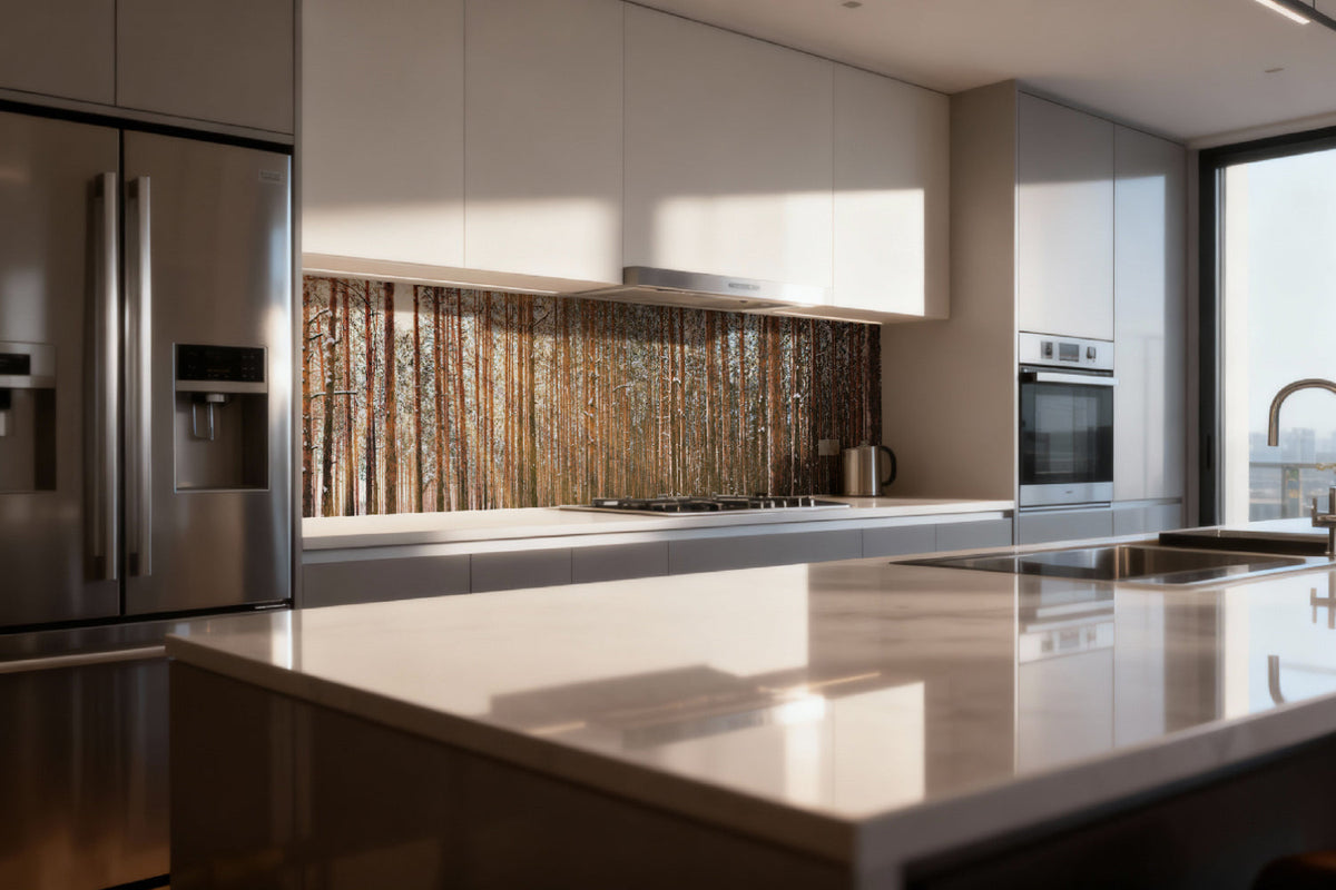 Küchenrückwand Waldmotiv