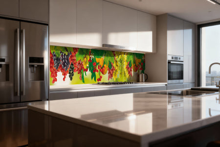 Küchenrückwand Früchte & Trauben Bunt