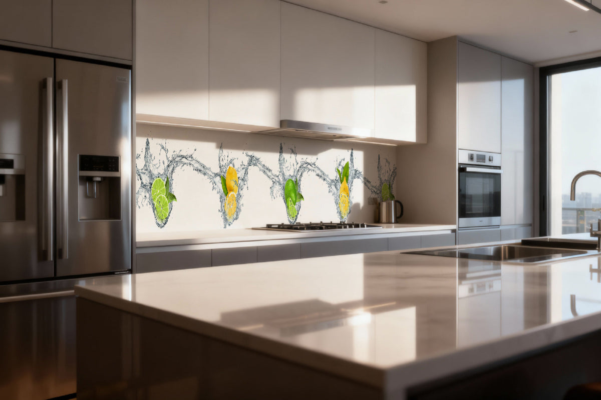 Küchenrückwand Zitrone & Limette