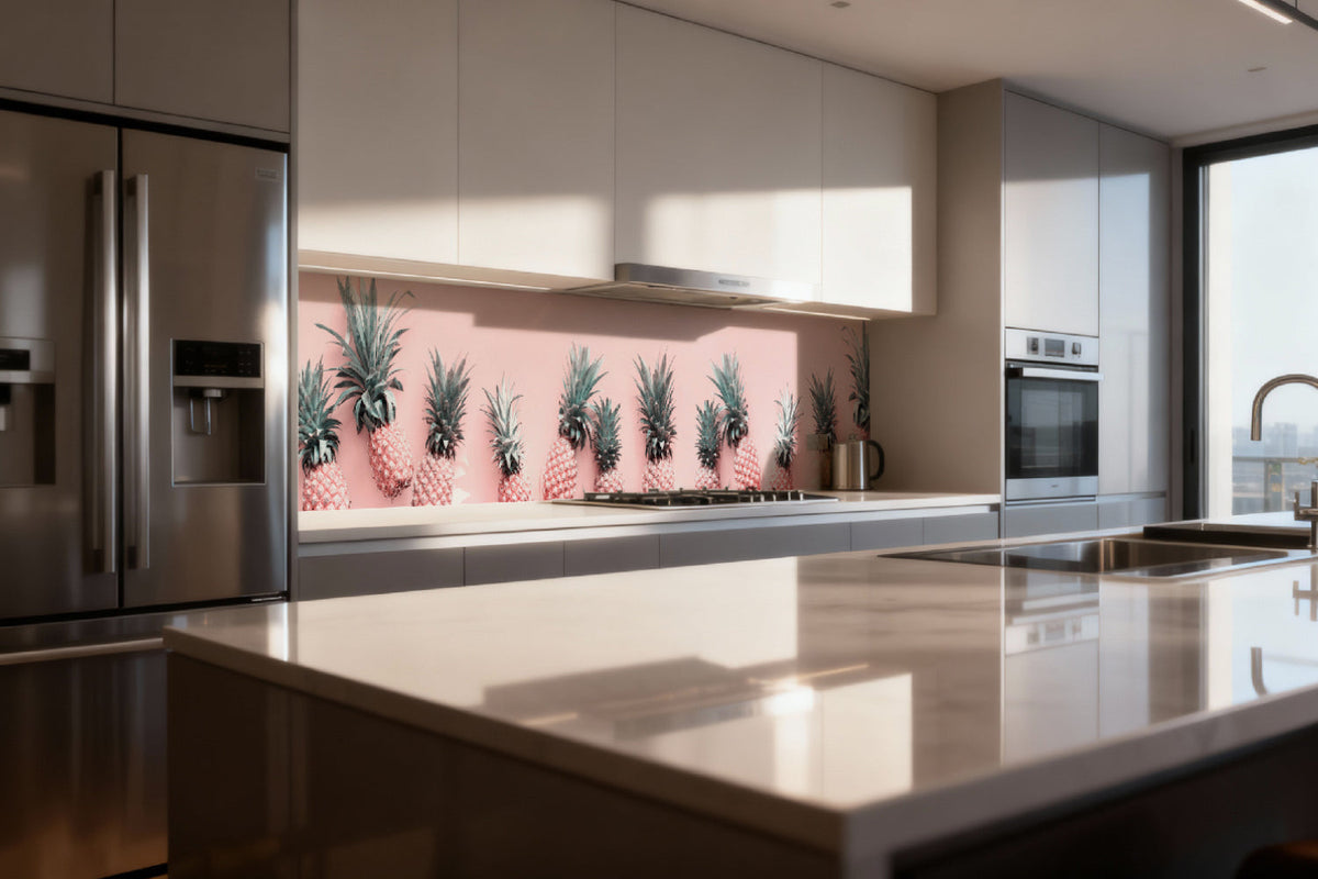 Küchenrückwand Stylische Ananas Design