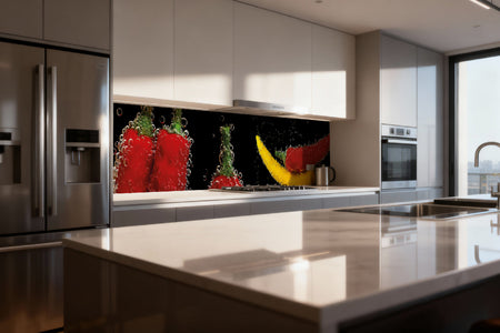 Küchenrückwand Rote & Gelbe Chili