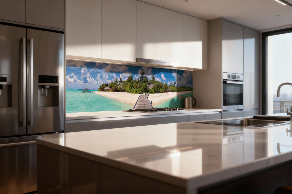 Küchenrückwand Tropischer Inseltraum