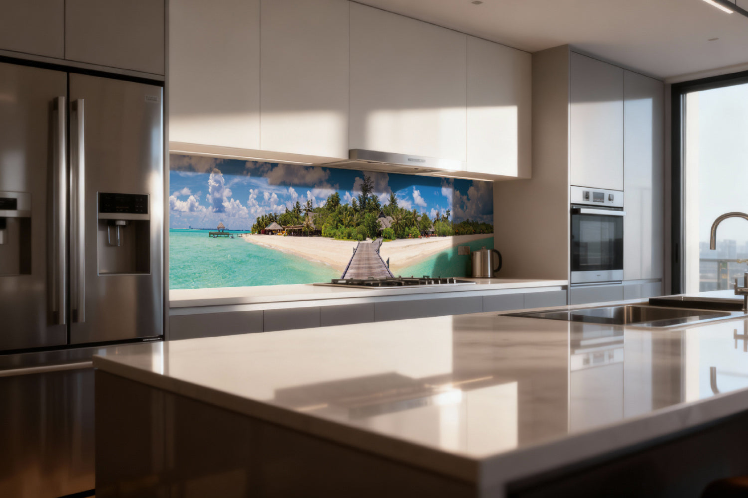 Küchenrückwand Tropischer Inseltraum