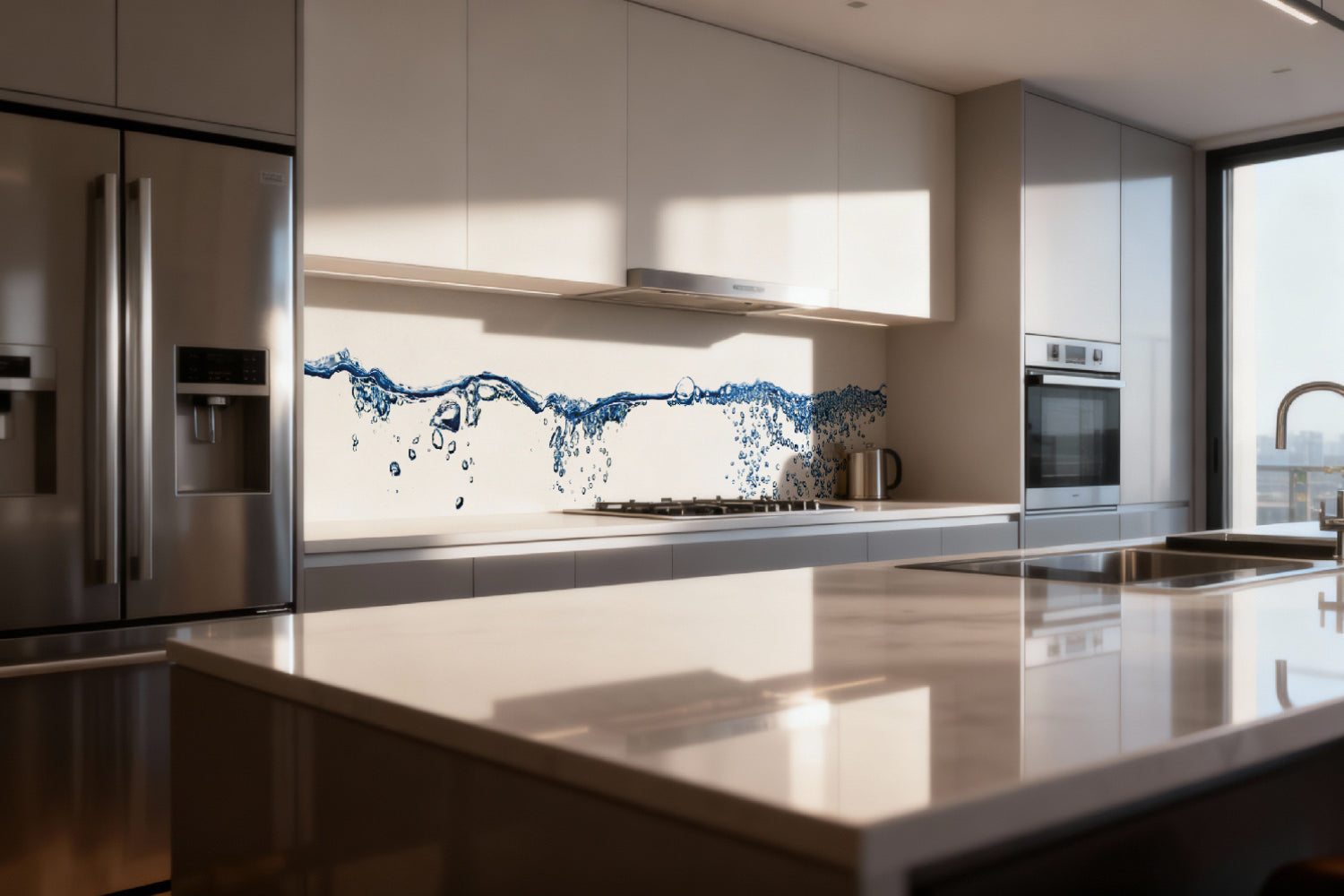 Küchenrückwand Sprudelndes Wasser