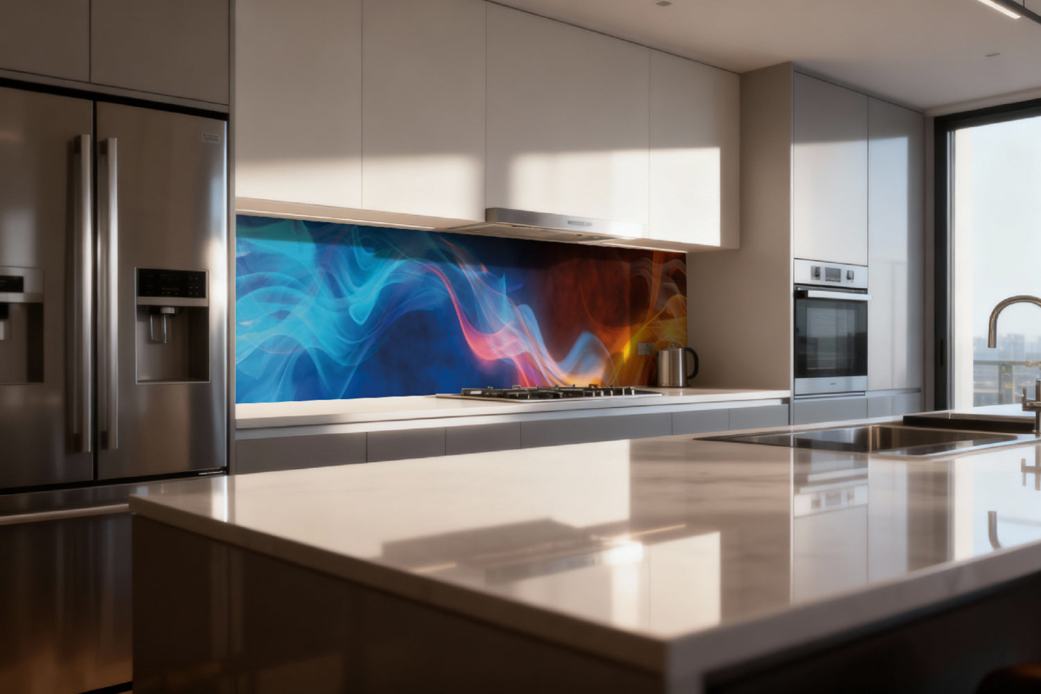 Küchenrückwand Abstraktes Flammenmotiv