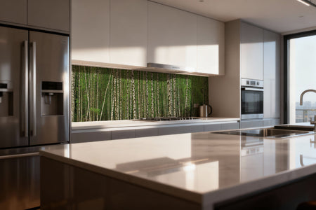 Küchenrückwand Birkenwald